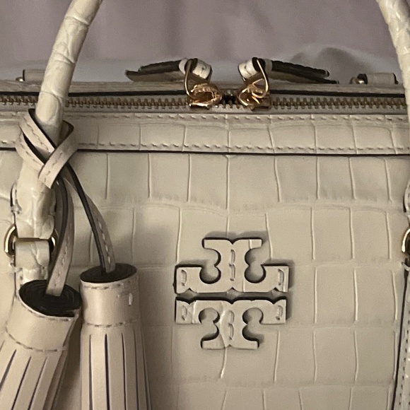 Tory Burch Thea Mini Satchel Embossed Leather Handbag - Picture 1 of 4